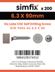 Simfix product label - 7504OA263090T-T