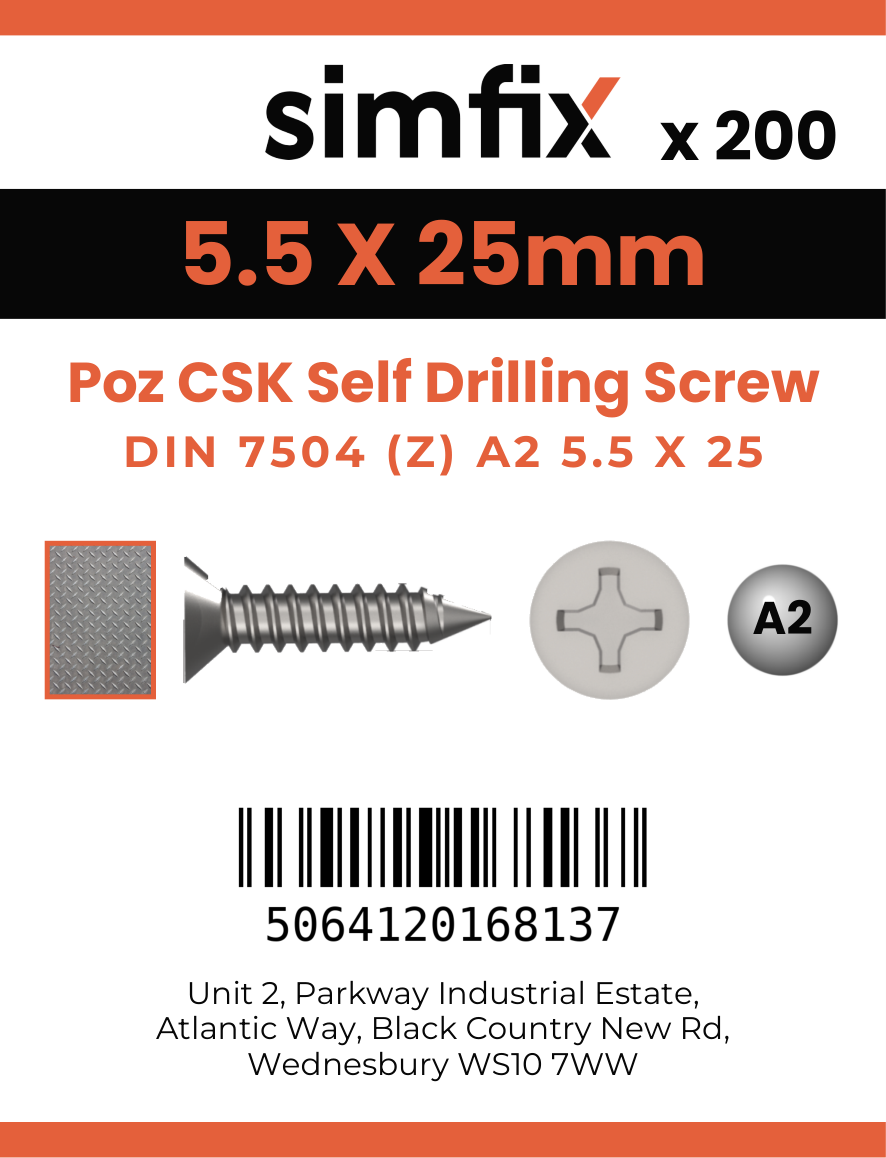 Simfix product label - 7504PA255025Z-T