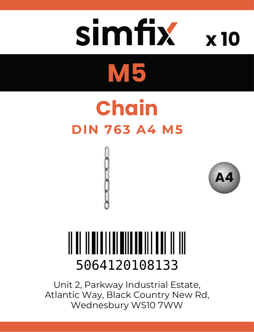 Simfix product label - 763A405-T