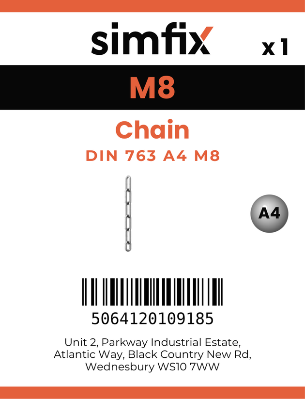 Simfix product label - 763A408-D