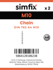 Simfix product label - 763A410-T