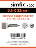 Simfix product label - 7972CA255032-T