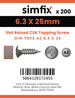 Simfix product label - 7973CA263025-T