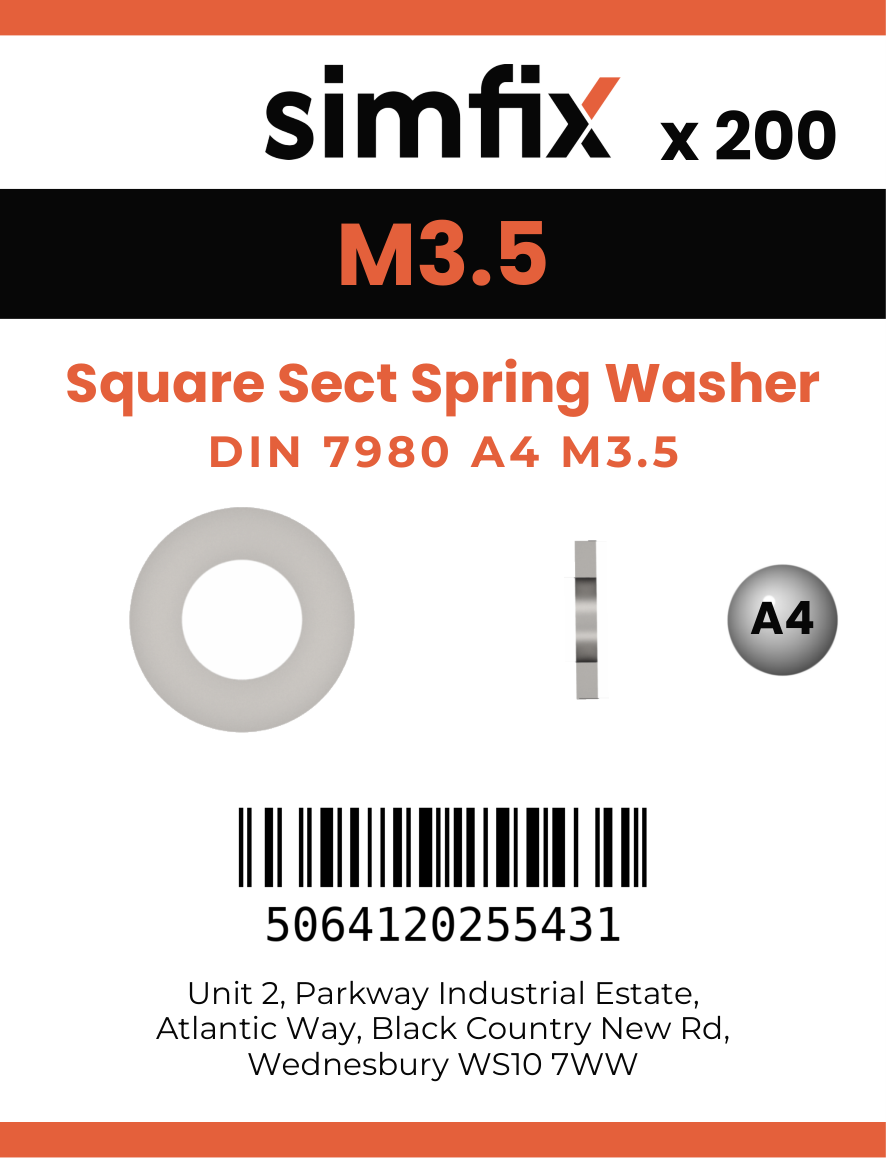 Simfix product label - 7980A4035-T