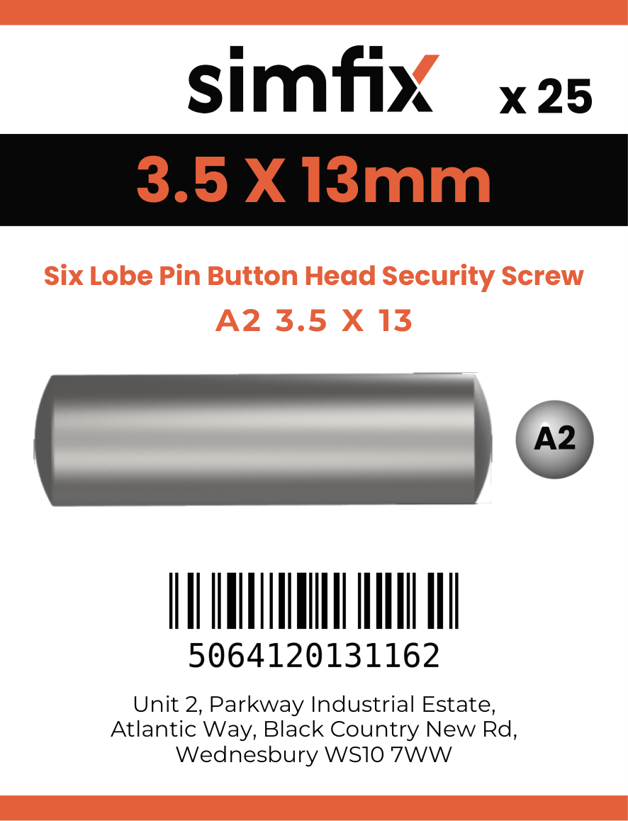 Simfix product label - 7981CA235013T15PIN-D
