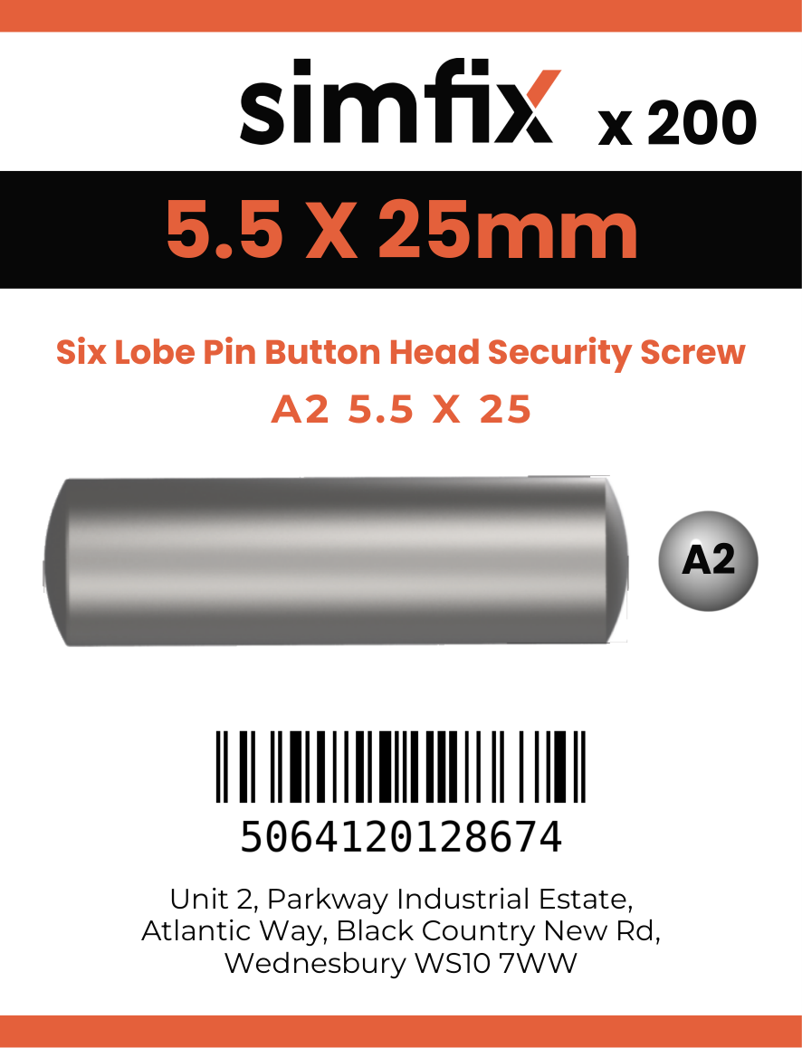Simfix product label - 7981CA255025TPIN-T