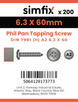 Simfix product label - 7981CA263060-T