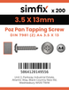 Simfix product label - 7981CA435013Z-T