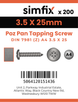 Simfix product label - 7981CA435025Z-T