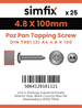 Simfix product label - 7981CA448100Z-D