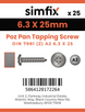 Simfix product label - 7981FA263025Z-D