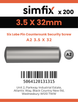 Simfix product label - 7982CA235032T15PIN-T