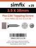Simfix product label - 7982CA235038Z-D
