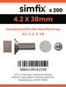 Simfix product label - 7982CA242038PIN-T