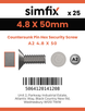 Simfix product label - 7982CA248050PIN-D