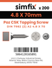 Simfix product label - 7982CA248070Z-T