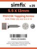 Simfix product label - 7982CA255013-D