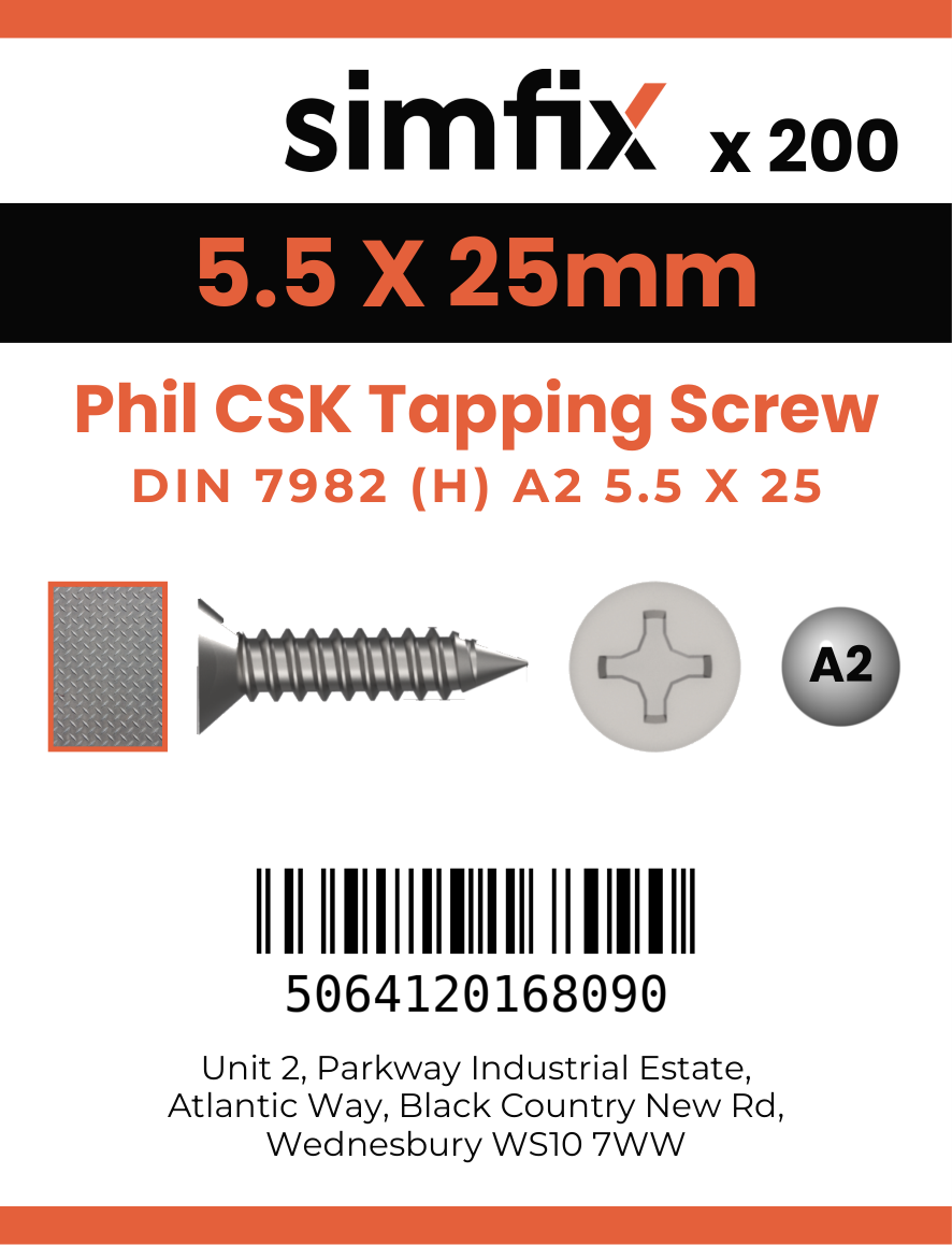 Simfix product label - 7982CA255025-T