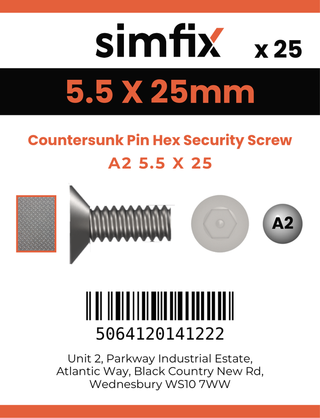 Simfix product label - 7982CA255025PIN-D