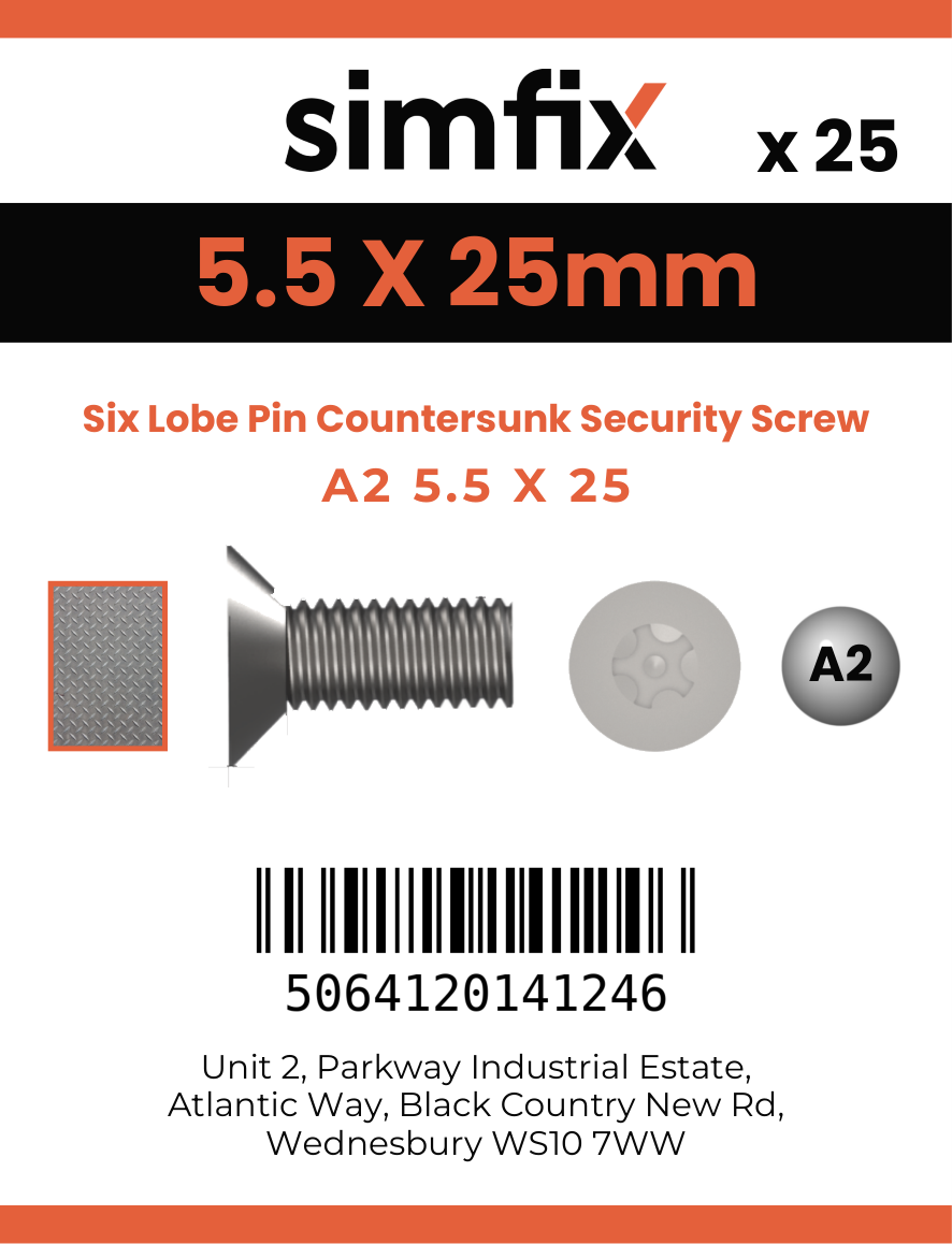 Simfix product label - 7982CA255025TPIN-D