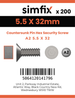 Simfix product label - 7982CA255032PIN-T