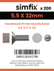 Simfix product label - 7982CA255032PIN-T