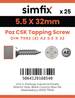 Simfix product label - 7982CA255032Z-D