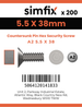 Simfix product label - 7982CA255038PIN-T