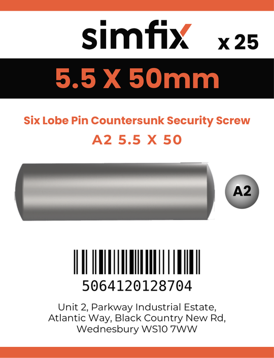 Simfix product label - 7982CA255050TPIN-D