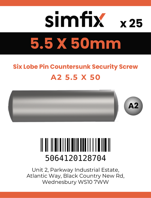 Simfix product label - 7982CA255050TPIN-D