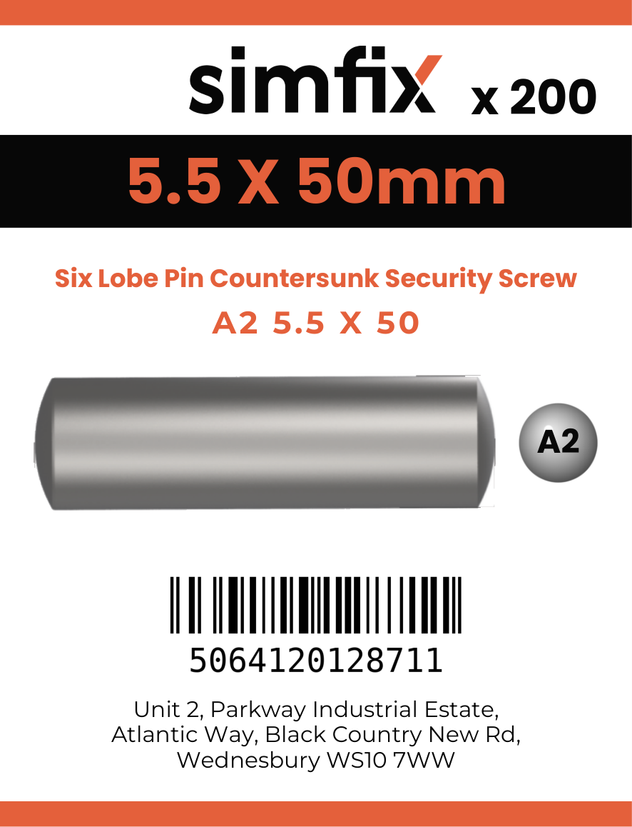 Simfix product label - 7982CA255050TPIN-T