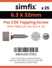 Simfix product label - 7982CA263032Z-D