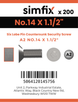 Simfix product label - 7982CA263038TPIN-T