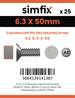 Simfix product label - 7982CA263050PIN-D