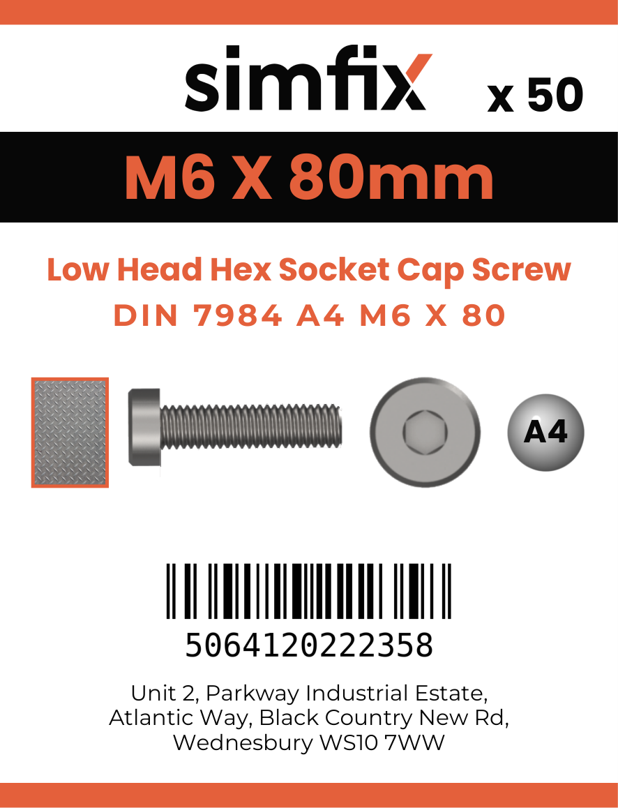 Simfix product label - 7984A406080-T