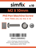 Simfix product label - 7985A202010-D