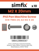 Simfix product label - 7985A202020-D