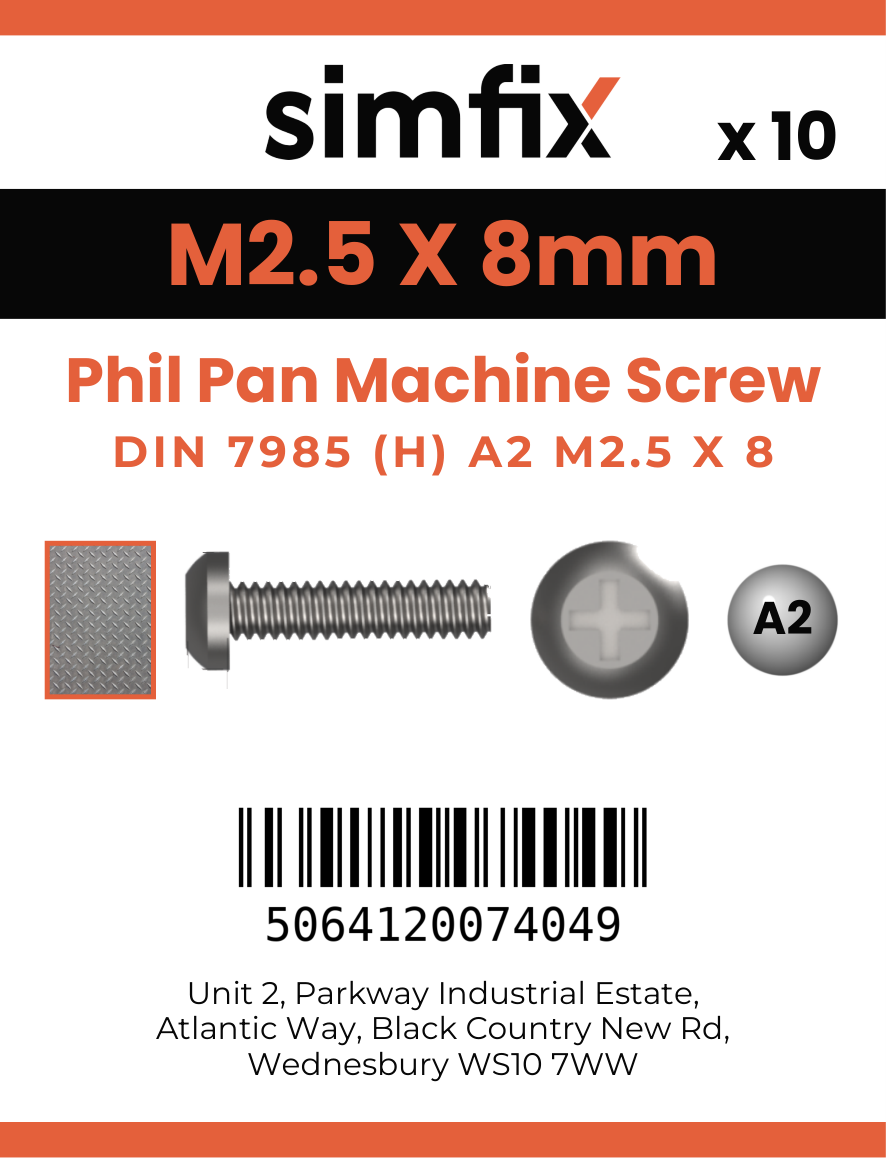 Simfix product label - 7985A2025008-D