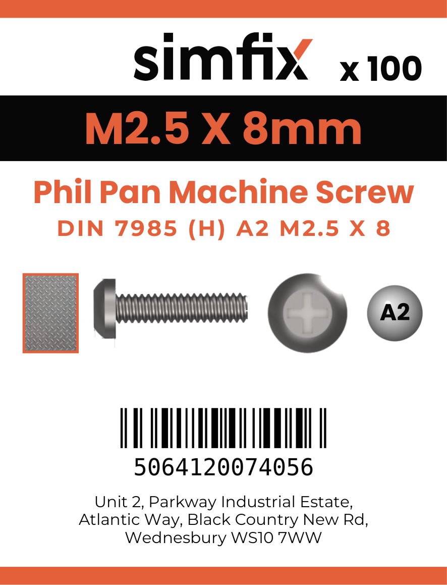 Simfix product label - 7985A2025008-T