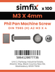 Simfix product label - 7985A203004-T