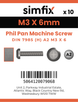 Simfix product label - 7985A203006-D
