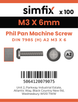 Simfix product label - 7985A203006-T