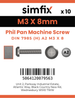 Simfix product label - 7985A203008-D