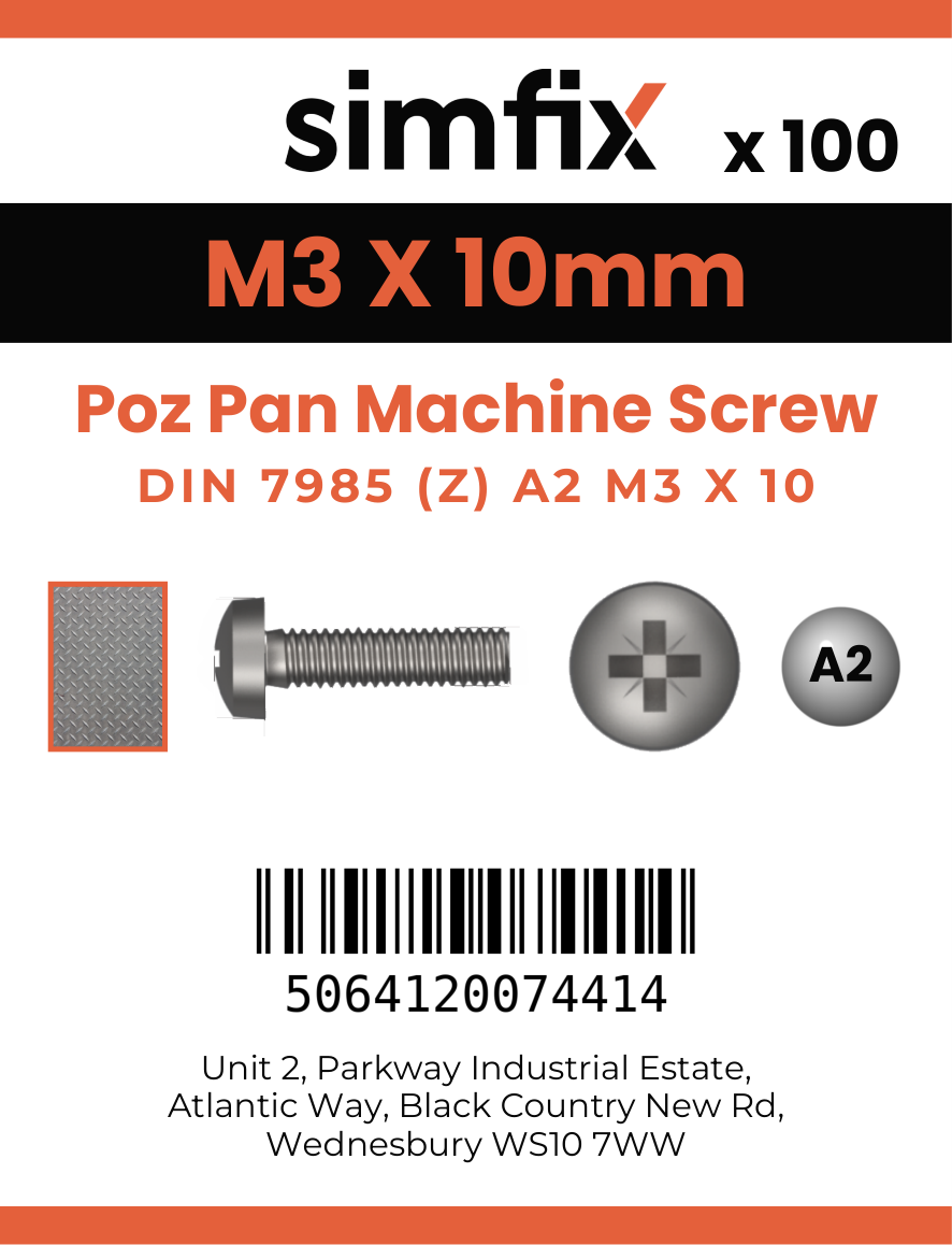 Simfix product label - 7985A203010Z-T