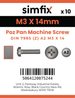 Simfix product label - 7985A203014Z-D