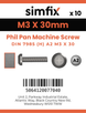 Simfix product label - 7985A203030-D