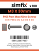 Simfix product label - 7985A203030-T