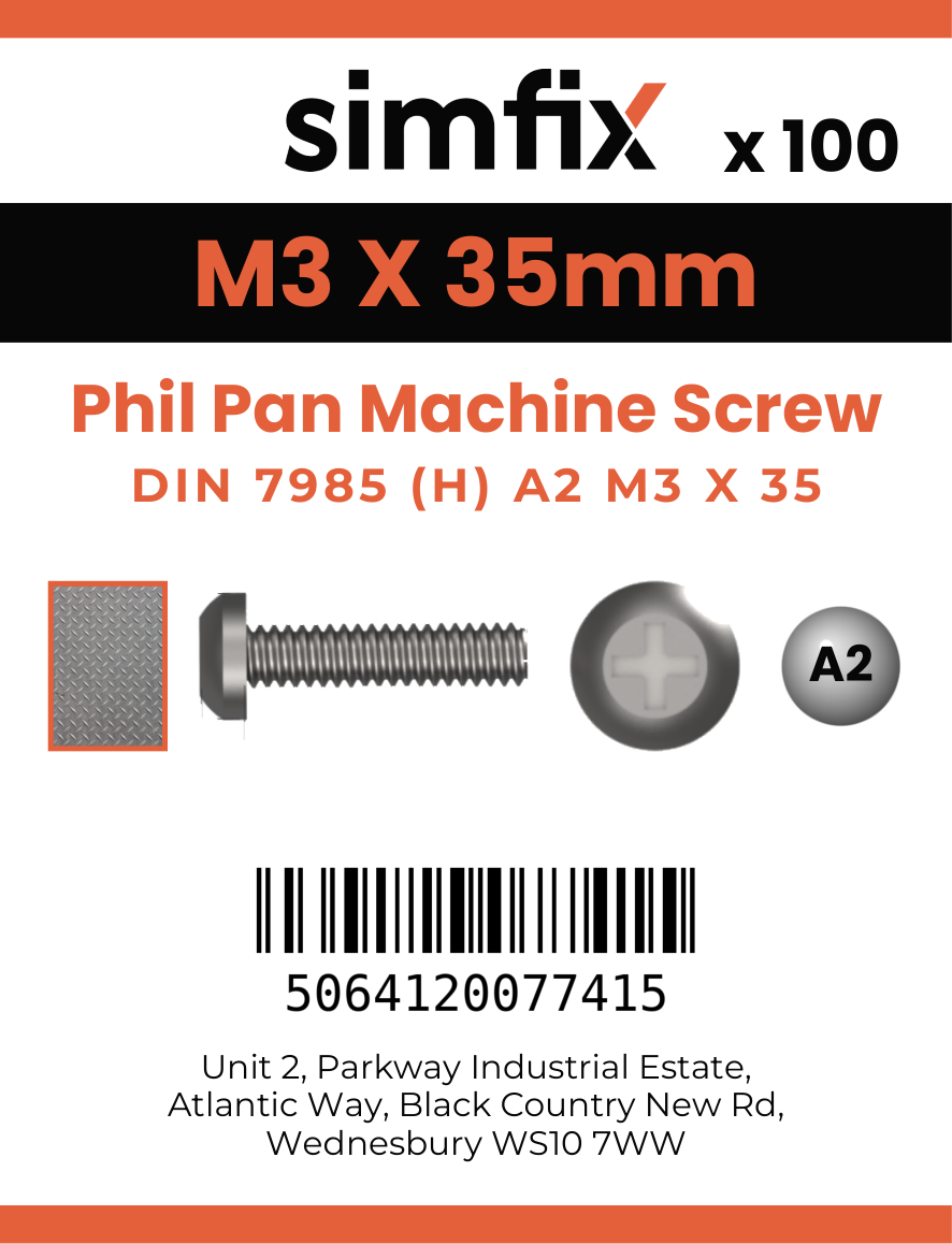 Simfix product label - 7985A203035-T