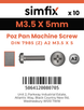 Simfix product label - 7985A2035005Z-D