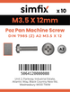 Simfix product label - 7985A2035012Z-D
